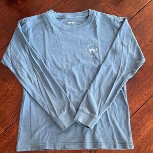 Coastal Cotton Youth Blue Long-Sleeve Kids Tee